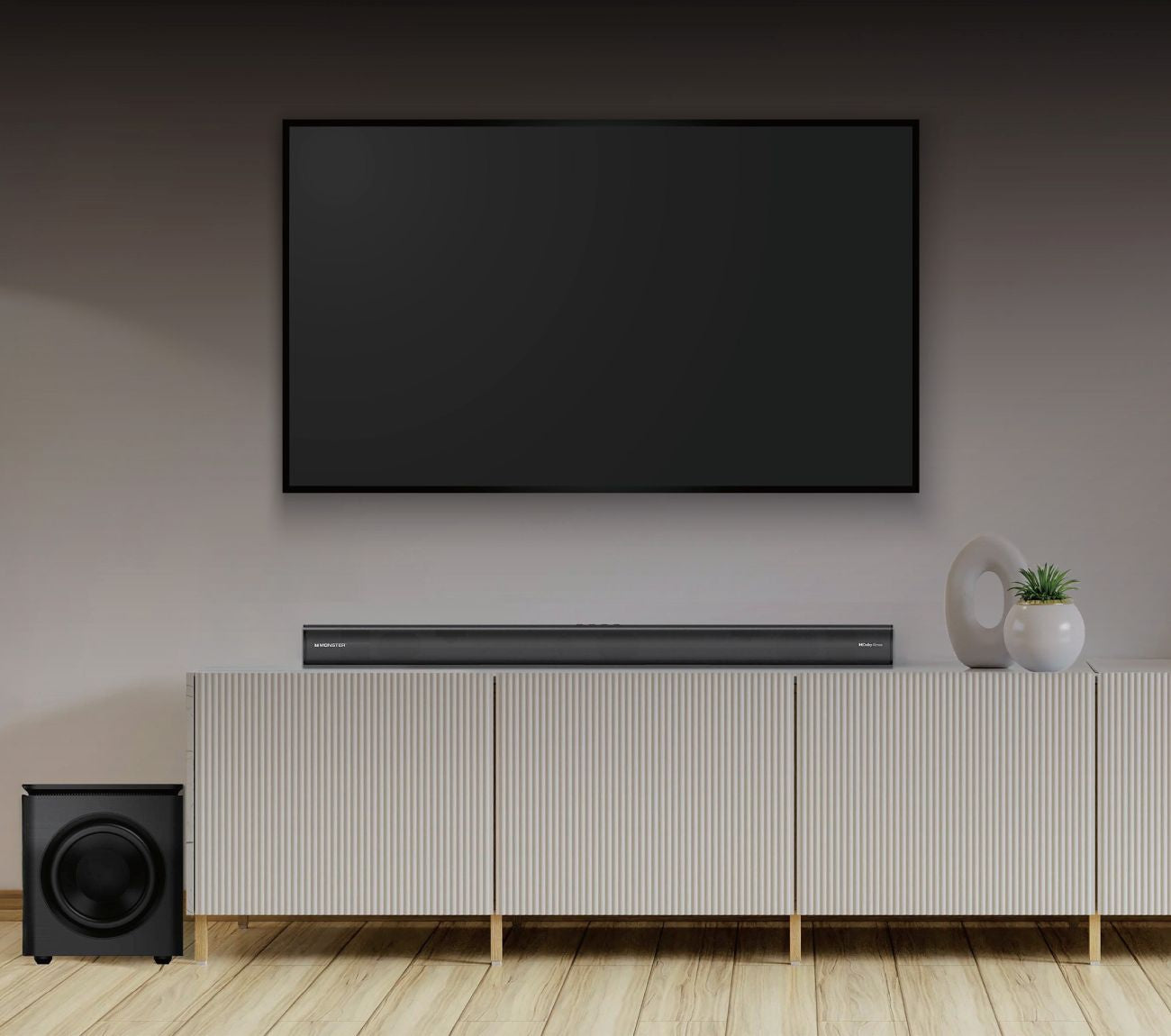 Monster 44" Dolby ATMOS Soundbar with 12" Sub